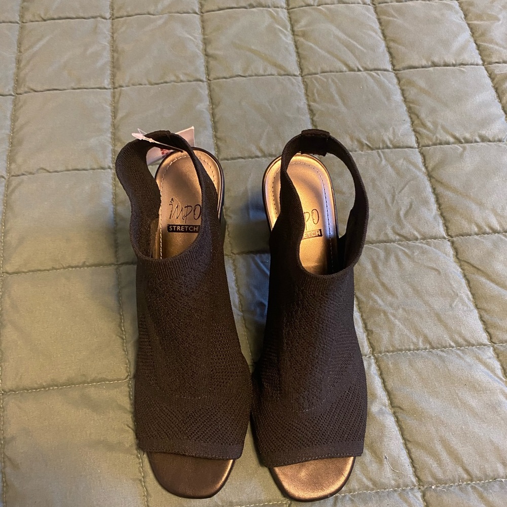 Black Mules with Open Toe and Minimalist Design